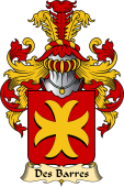 French Family Coat of Arms (v.23) for Barres (des)