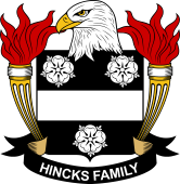 Coat of arms used by the Hincks family in the United States of America