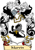 English or Welsh Family Coat of Arms (v.23) for Marvin (Pertwood, Wiltshire)