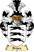 English Coat of Arms (v.23) for the family Brisco