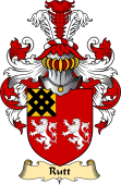 English Coat of Arms (v.23) for the family Rutt