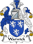 English Coat of Arms for the family Warwick