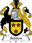English Coat of Arms for the family Seddon