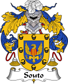 Portuguese Coat of Arms for Souto or Soito