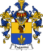Italian Family Coat of Arms (v.25b) Paganini