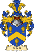 English Coat of Arms (v.23) for the family Pellett