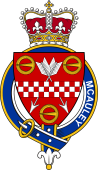 British Garter Coat of Arms for McAuley (Scotland