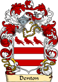 English or Welsh Family Coat of Arms (v.23) for Denton