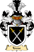 English Coat of Arms (v.23) for the family Towse