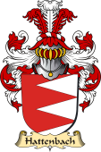 v.23 Coat of Family Arms from Germany for Hattenbach