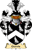 English Coat of Arms (v.23) for the family Gervis