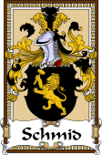 German Coat of Arms Wappen Bookplate  for Schmid