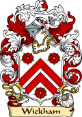English or Welsh Family Coat of Arms (v.23) for Wickham (Kent, Berkshire, and Oxfordshire)