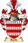 English Coat of Arms (v.23) for the family Barbe