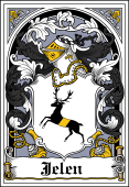 Polish Coat of Arms Bookplate for Jelen