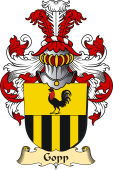 v.23 Coat of Family Arms from Germany for Gopp