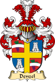 v.23 Coat of Family Arms from Germany for Denzel