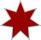 Star of Seven Points Fimbriated