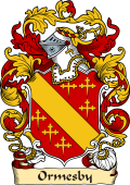 English or Welsh Family Coat of Arms (v.23) for Ormesby (Ormesby, and Louth, Lincolnshire)