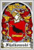 Polish Coat of Arms Bookplate for Fijalkowski