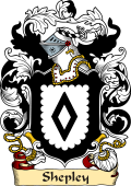 English or Welsh Family Coat of Arms (v.23) for Shepley (or Shipley Yorkshire and Surrey)