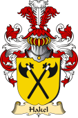 v.23 Coat of Family Arms from Germany for Hakel