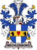 Coat of arms used by the Danish family Mechlenborg