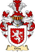 Welsh Family Coat of Arms (v.23) for Grey (or Gray- lords of Powys)