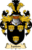English Coat of Arms (v.23) for the family Lyndon