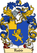 English or Welsh Family Coat of Arms (v.23) for Rudd