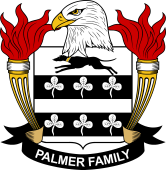 Coat of arms used by the Palmer family in the United States of America