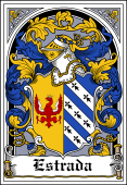 Spanish Coat of Arms Bookplate for Estrada