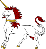 Unicorn Statant and Collared