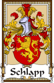 German Coat of Arms Wappen Bookplate  for Schlapp