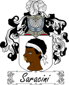 Araldica Italiana Coat of arms used by the Italian family Saracini