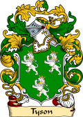 English or Welsh Family Coat of Arms (v.23) for Tyson (Gloucestershire)