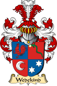 v.23 Coat of Family Arms from Germany for Wedekind