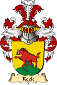v.23 Coat of Family Arms from Germany for Reck