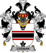 Irish Family Coat of Arms (v.25b) Coonan or O'Conan