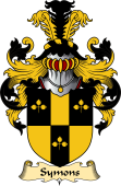 English Coat of Arms (v.23) for the family Symons