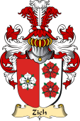 v.23 Coat of Family Arms from Germany for Zich