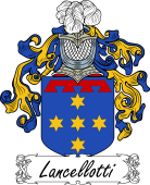 Araldica Italiana Coat of arms used by the Italian family Lancellotti