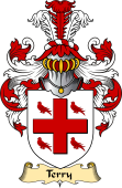 English Coat of Arms (v.23) for the family Terry