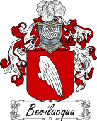Araldica Italiana Coat of arms used by the Italian family Bevilacqua
