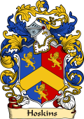 English or Welsh Family Coat of Arms (v.23) for Hoskins (Harwood, Hertfordshire)