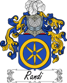 Araldica Italiana Coat of arms used by the Italian family Randi