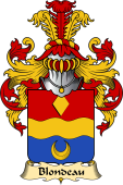 French Family Coat of Arms (v.23) for Blondeau