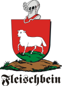 German shield on a mount for Fleischbein