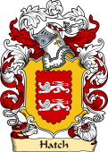 English or Welsh Family Coat of Arms (v.23) for Hatch