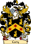 English or Welsh Family Coat of Arms (v.23) for Cary (1612)